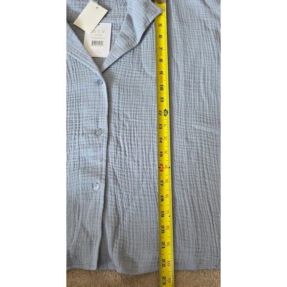 NWT Andie The Margarita Button-Up Size XL Mist Blue - Picture 7 of 7